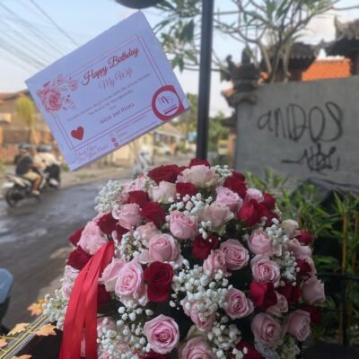 Red & Pink Rose Jumbo Bloombox