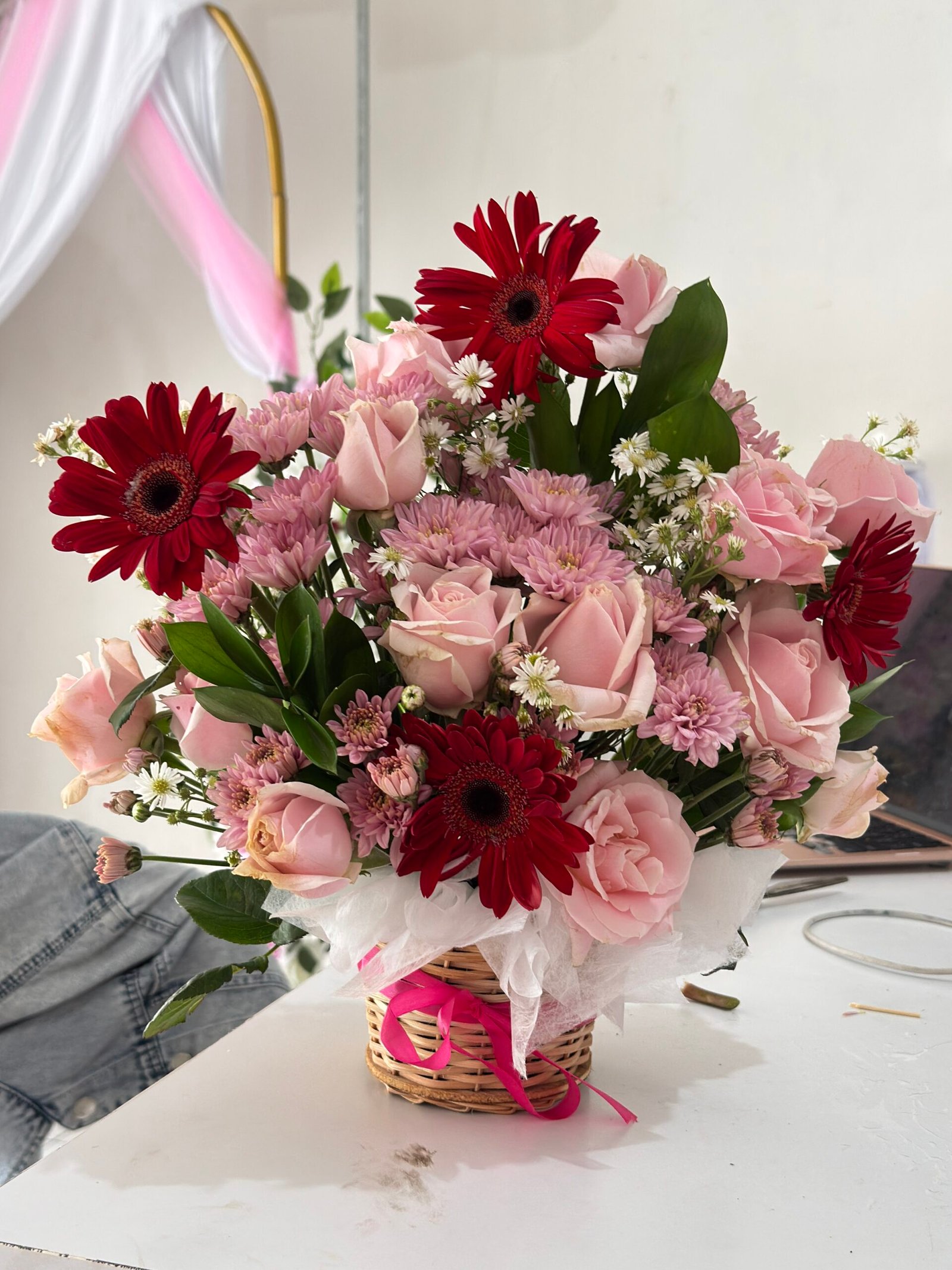 Elegant Flower Basket
