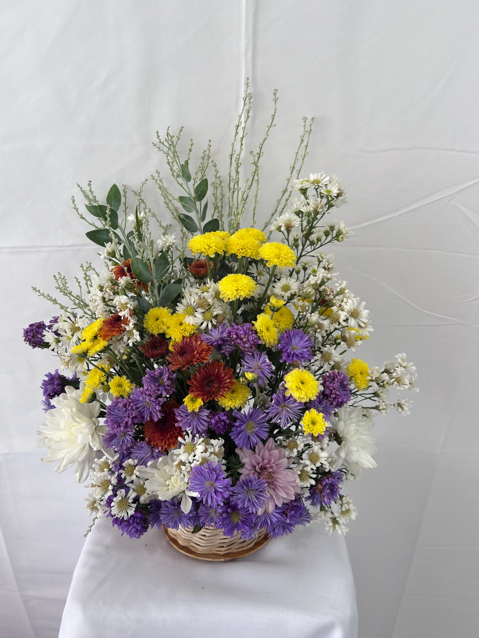 Mix Flower on Tiny Basket