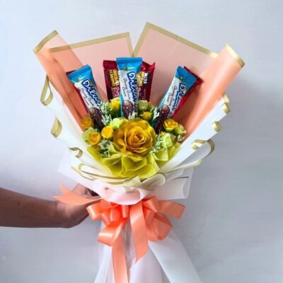 Snack Bouquet with Artificial Flower