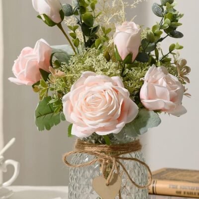 Small Premium Rose in Vase
