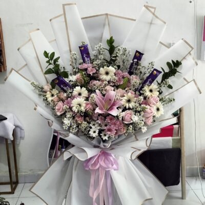 Jumbo Bouquet with Lily and Garbera