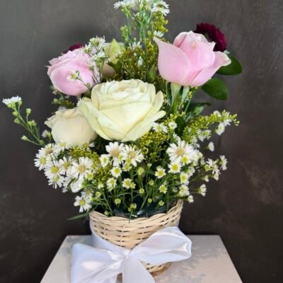 Peachy Rose on Basket